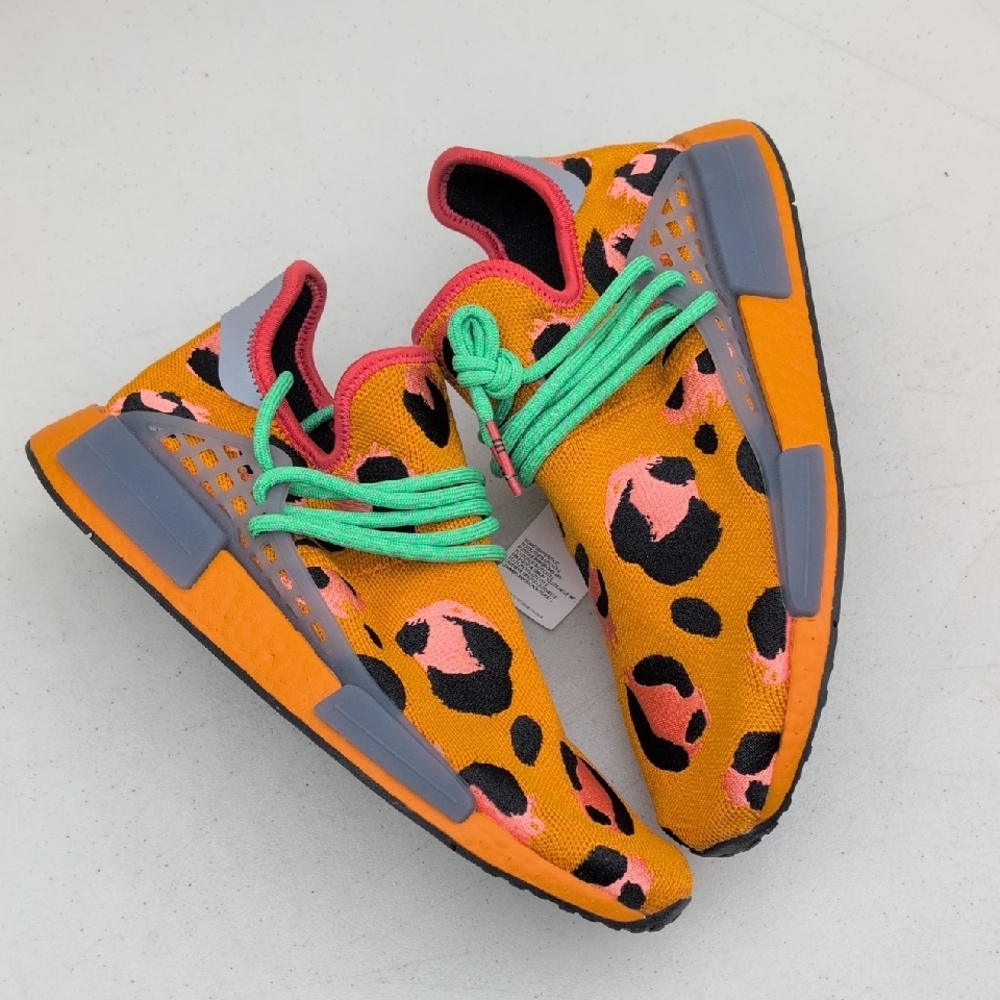 Adidas NMD HU x Pharrell - Animal Print Orange - Men's Size 10.5 ( GZ4439 )